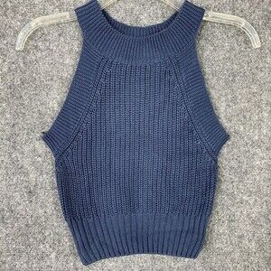 Chloe & Katie Tank Sweater Vest Teal Blue Size S